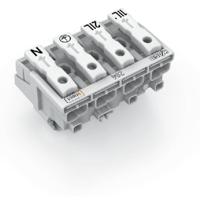 WAGO 294-8024 WAGO GmbH & Co. KG Netaansluitingsklem Flexibel: - Massief: 0.5-2.5 mm² Aantal polen: 4 500 stuk(s) Wit