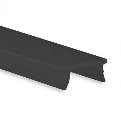Zwart opaal afdekking 200cm C34 25-35% licht doorlatend voor LED strip profiel PO16 prijs p/m