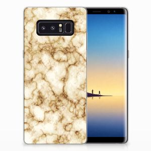 Samsung Galaxy Note 8 TPU Siliconen Hoesje Marmer Goud