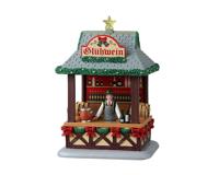 Gluhwein Booth 12x13x19 cm Kersthuisje - Lemax