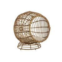 Hondenbed Home ESPRIT Wit Natuurlijk Synthetische rotan 60 x 58 x 58 cm