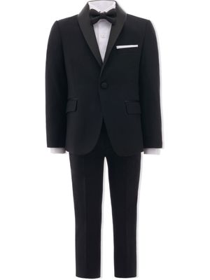 Moustache costume à revers pointus - Noir