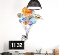 Muursticker ballonnen planeten - thumbnail