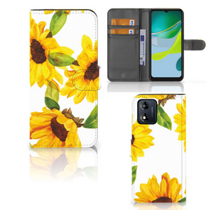 Hoesje voor Motorola Moto E13 4G Zonnebloemen