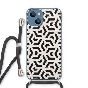 Crazy pattern: iPhone 13 Transparant Hoesje met koord