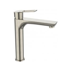 Wastafelkraan Sanimar Braga Verhoogd Geborsteld Inox Sanimar