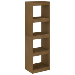 vidaXL Boekenkast/kamerscherm 40x30x135,5 cm grenenhout honingbruin