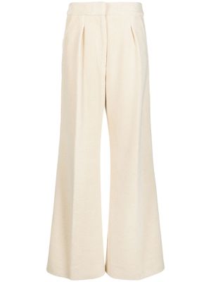 Jacquemus pantalon ample à coupe évasée - Tons neutres