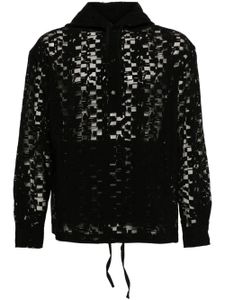 Henrik Vibskov hoodie Booking en jacquard - Noir