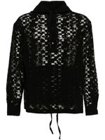 Henrik Vibskov hoodie Booking en jacquard - Noir