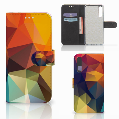 Huawei P20 Pro | Book Case | Polygon Color