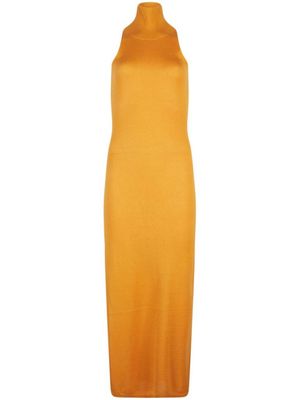 RTA robe Shira mi-longue en soie - Jaune