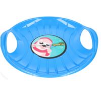 Slee - rond - glijschotel - 59 cm - blauw - sneeuwglijder