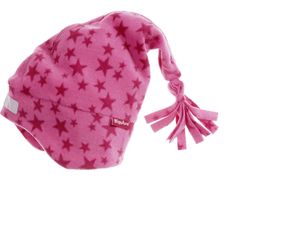 Playshoes fleece muts sterren fuchsia Maat