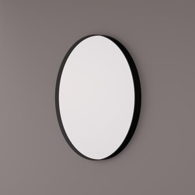 Spiegel Hipp Design SPV 8200 Rond Met Frame Mat Zwart (Alle Maten)