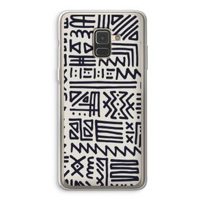 Marrakech print: Samsung Galaxy A8 (2018) Transparant Hoesje