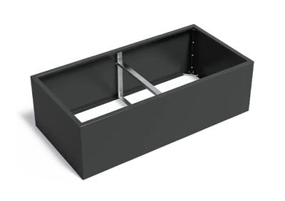 Verzinkt staal plantenbak CARREZ Connect 200x100x80cm.