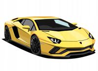 Muursticker -Lamborghini / 02 - thumbnail