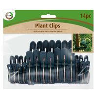 Groene plantenklemmen/plantenclips 14x stuks van 4,3 en 6,3 cm   - - thumbnail