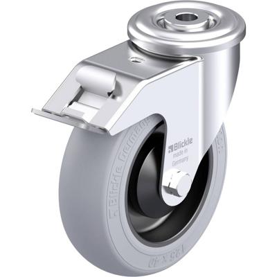 Blickle LER-POES 125KA-FI-SG Plaatstalen zwenkwiel Wieldiameter: 125 mm Draagvermogen (max.): 150 kg 1 stuk(s)