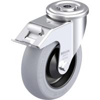 Blickle LER-POES 125KA-FI-SG Plaatstalen zwenkwiel Wieldiameter: 125 mm Draagvermogen (max.): 150 kg 1 stuk(s)