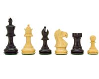 Felle Ridders Eboniseerde Staunton Schaakstukken 8 cm Inclusief Koffer
