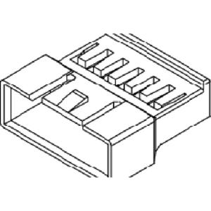 Molex 351840200 Female behuizing (kabel) Totaal aantal polen: 2 Rastermaat: 2.5 mm Inhoud: 1 stuk(s) Bag