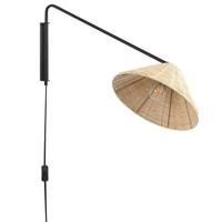 Beliani - PALENA - Wandlamp - Natuurlijk - Rotan