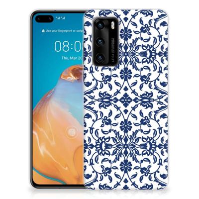 Huawei P40 | TPU Case | Flower Blue