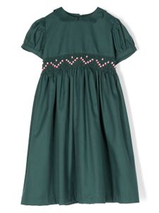 Mariella Ferrari robe en coton à motif brodé - Vert