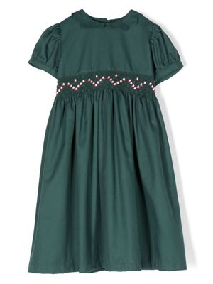 Mariella Ferrari robe en coton à motif brodé - Vert