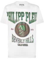 Philipp Plein t-shirt en coton à ornements en cristal - Blanc - thumbnail