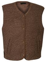 Gilet Teddy Donkerbruin