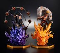 Naruto Shippuden Precious G.E.M. Series PVC Statues Naruto Uzumaki Wind God & Sasuke Uchiha Thunder God 28 Cm