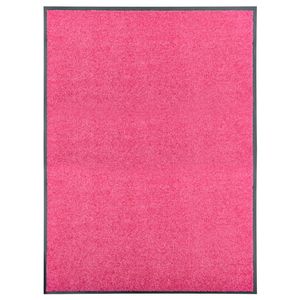 VidaXL Deurmat wasbaar 90x120 cm roze