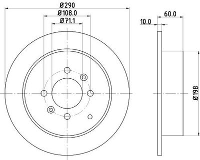 Remschijf 8DD355105231