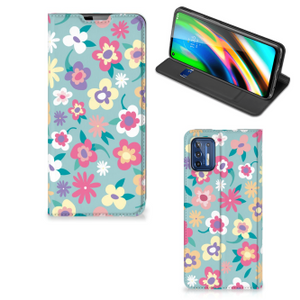 Motorola Moto G9 Plus Smart Cover Flower Power