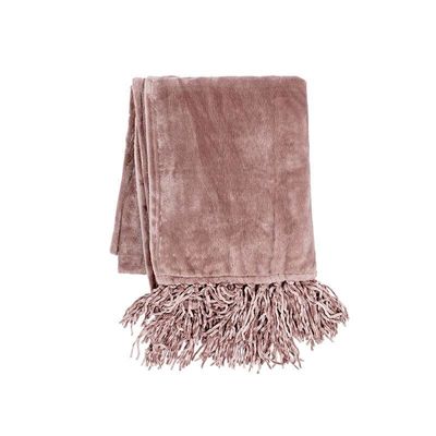 Tiseco Home Studio Plaid - Fluffy Kleur : Oud Roze