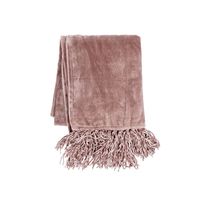 Tiseco Home Studio Plaid - Fluffy Kleur : Oud Roze - thumbnail