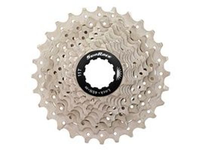 Sunrace cassette 10 speed 11-28t. csrs0 zilver alu spider