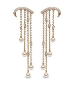 Yoko London boucles d'oreilles en or 18ct ornées de perles - thumbnail