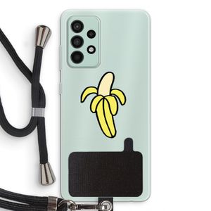 Banana: Samsung Galaxy A52s 5G Transparant Hoesje met koord