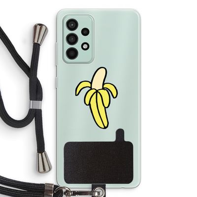 Banana: Samsung Galaxy A52s 5G Transparant Hoesje met koord