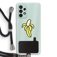 Banana: Samsung Galaxy A52s 5G Transparant Hoesje met koord