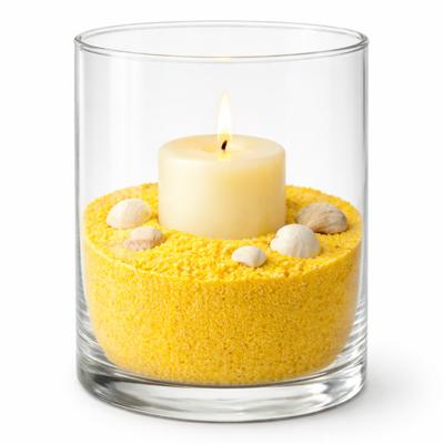 Rayher decoratie zand - 4x - 650ml - geel - hobby zandkorrels - sierzand Rayher decoratie zand - 4x - 650ml - geel - hobby zandkorrels - sierzand