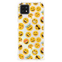 OPPO A53 5G | A73 5G Doorzichtige Silicone Hoesje Emoji - thumbnail