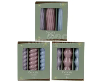 Dinerkaars 12cm Set van 3 Assorti 1st