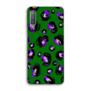 Green Cheetah: Samsung Galaxy A7 (2018) Transparant Hoesje