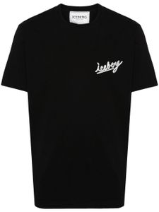 Iceberg t-shirt en coton à logo imprimé - Noir