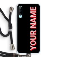 Namecase: Huawei P Smart Pro Transparant Hoesje met koord Namecase: Huawei P Smart Pro Transparant Hoesje met koord